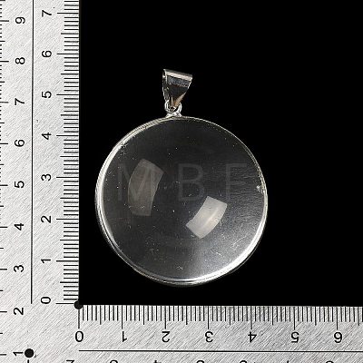 Blank Glass Pendants KK-F868-03P-1