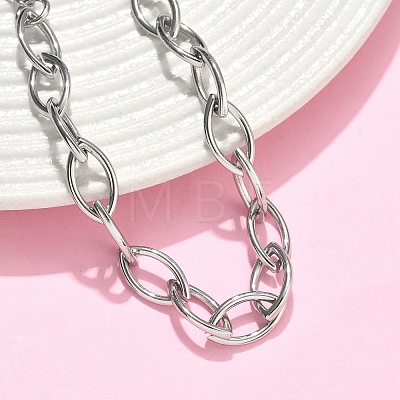 304 Stainless Steel Link Chain Bracelets for Women BJEW-B169-01P-1