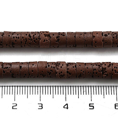 Natural Lava Rock Dyed Beads Strands G-K375-G04-01-1