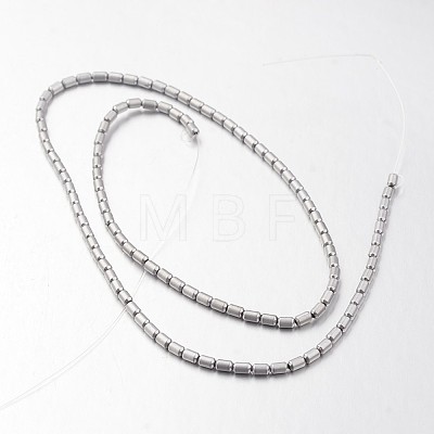 Electroplate Non-magnetic Synthetic Hematite Bead Strands G-F300-39-F01-1