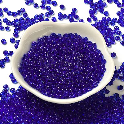 Transparent Colours Glass Seed Beads X1-SEED-P006-02A-16-1
