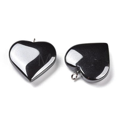 Non-magnetic Synthetic Hematite Pendants G-K225-09B-1