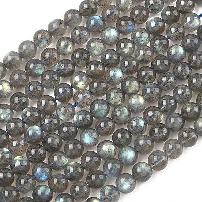 Natural Labradorite Beads Strands G-L654-O02-6mm-1