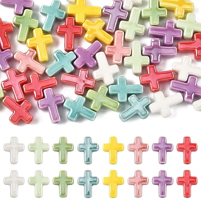 20Pcs Handmade Porcelain Beads PORC-YW0001-60-1