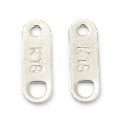 201 Stainless Steel Chain Tabs STAS-G245-10-1