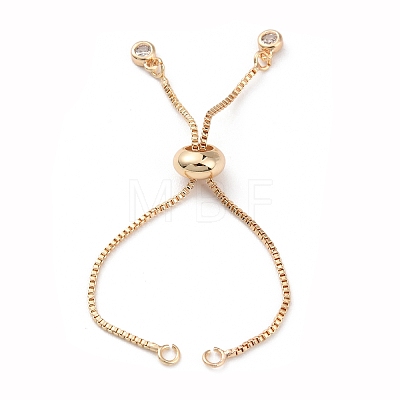 Rack Plating Brass Box Chain Link Bracelet Making KK-A183-03G-1