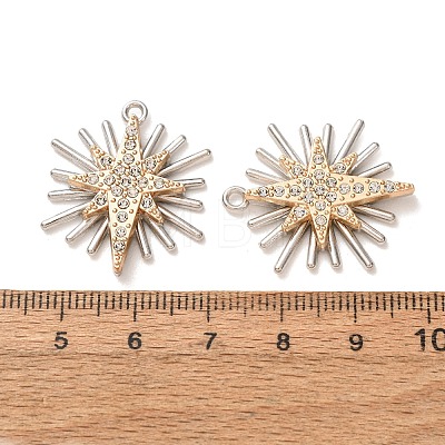 Alloy Rhinestone Pendants RB-CBAA987-05B-1