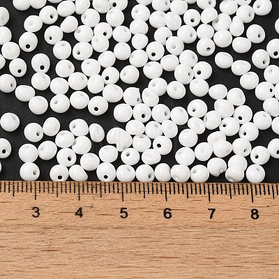 6/0 Opaque Baking Paint Glass Seed Beads SEED-M012-02A-37-1