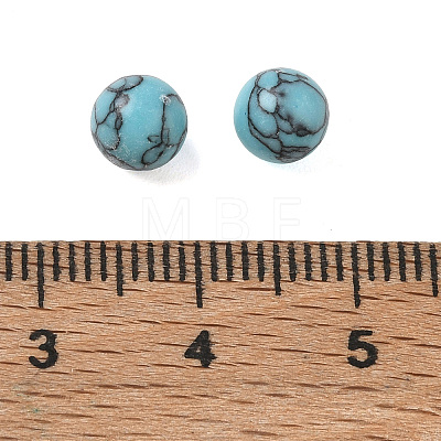 Dyed Synthetic Turquoise Sphere Beads GG-CBA391B-02A-01-1