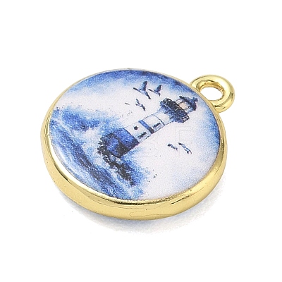 Printed Brass Pendants KK-CBAF4A6-01G-07-1