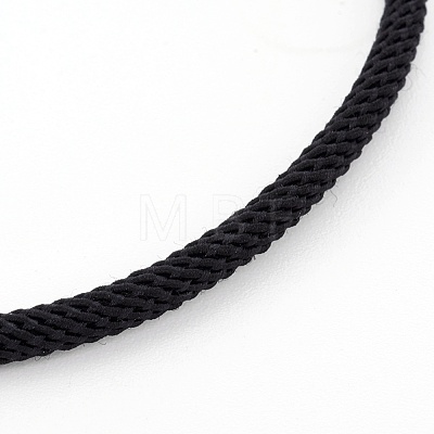 Braided Cotton Cord Bracelet Making MAK-L018-03A-03-G-1