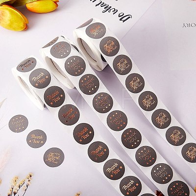 3Roll Self-Adhesive Gold Foil Paper Gift Tag Youstickers DIY-SZ0007-46-1