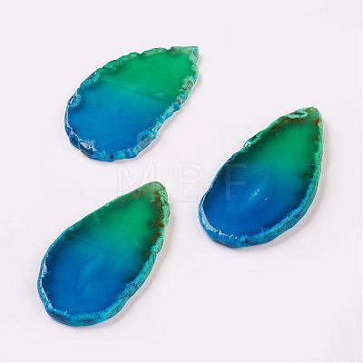 Natural Slice Agate Cabochons G-K190-02-1