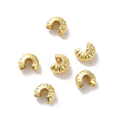 Brass Crimp Beads Covers FIND-Z039-13A-G-1