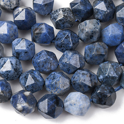 Natural Dumortierite Quartz Beads Strands G-F523-17-8mm-01-1