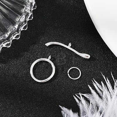 925 Sterling Silver Toggle Clasps STER-BBC0008-57-1