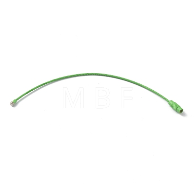 Baking Paint Stainless Steel Cable Wire Keychain AJEW-WH0413-15D-1