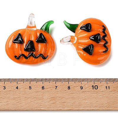 Halloween Handmade Lampwork Pendants LA-CBADA4A-01-1