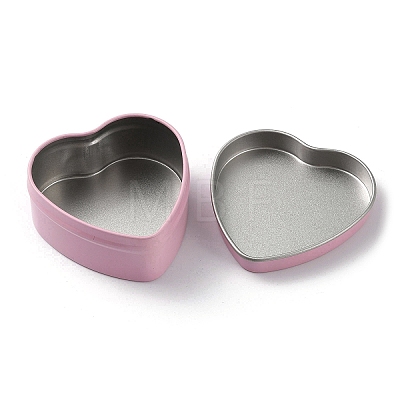 Tinplate Iron Heart Shaped Candle Tins CON-NH0001-02C-1