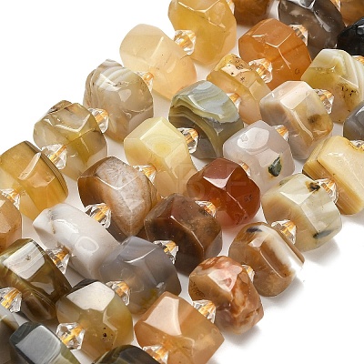 Natural Botswana Agate Beads Strands G-L642-H11-01-1