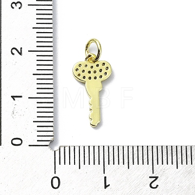 Brass Micro Pave Claer Cubic Zirconia Charms KK-H475-50G-04-1