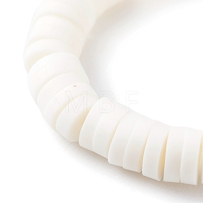 Polymer Clay Heishi Beaded Stretch Rings RJEW-JR00346-1