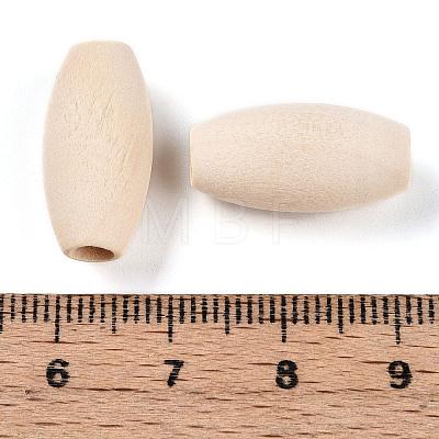 Unfinished Wood Beads WOOD-S650-85-01-LF-1