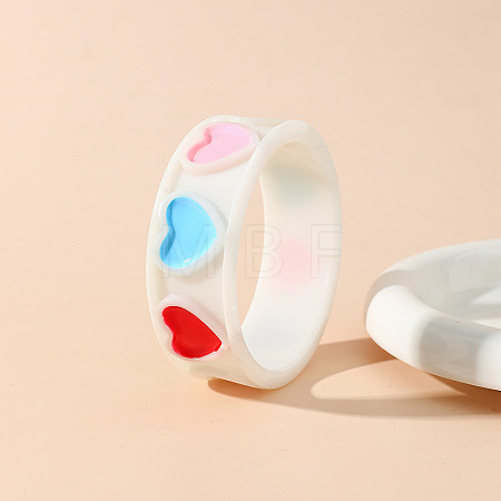 Resin Enamel Bangles for Girls WGE76D2-02-1