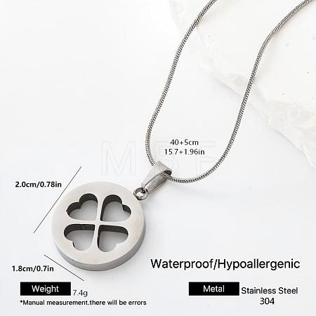 304 Stainless Steel Pendant Necklaces YX4815-5-1