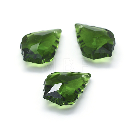 Faceted Glass Pendants X-GLAA-F068-C01-1