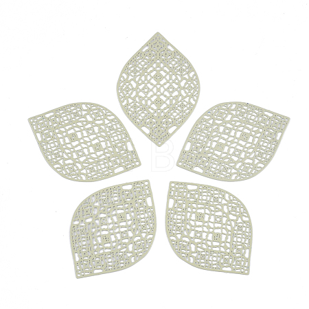 430 Stainless Steel Filigree Pendants X-STAS-S108-12C-1