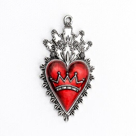 Alloy Enamel Pendants FIND-WH0156-43C-1