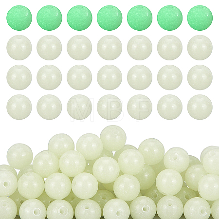 150Pcs Synthetic Luminous Stone Beads Strands G-PH0019-18-1