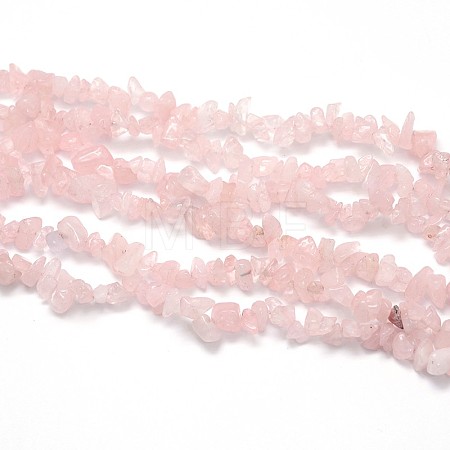 Natural Rose Quartz Beads Strands G-O049-B-36-1
