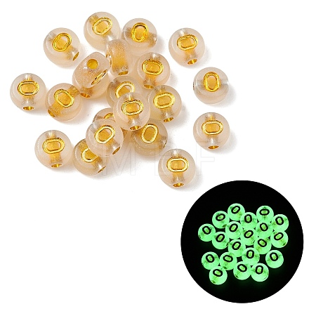 Luminous Transparent Acrylic Beads OACR-P037-01B-O-1