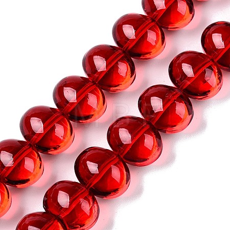 Transparent Electroplate Glass Beads Strands EGLA-N012-06A-1