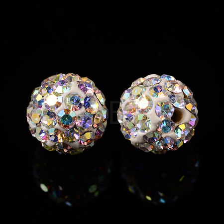 Czech Glass Rhinestones Beads RB-E482-6mm-101-1
