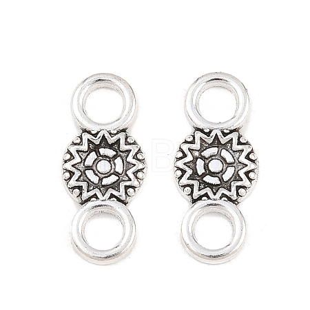 Tibetan Style Alloy Connector Charms PALLOY-A024-14AS-1