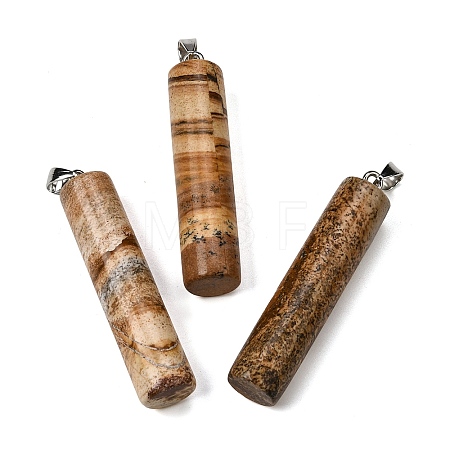 Natural Picture Jasper Big Pendants G-F820-11P-1