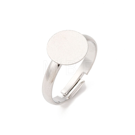 Adjustable Brass Pad Ring Base Findings KK-K110-01P-NR-1