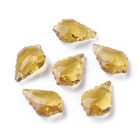 Faceted Glass Pendants GLAA-F068-C26-1