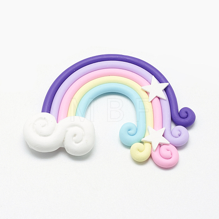 Handmade Polymer Clay Cabochons PORC-S1007-39B-1