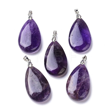 Natural Amethyst Pendants G-D084-01P-B03-1