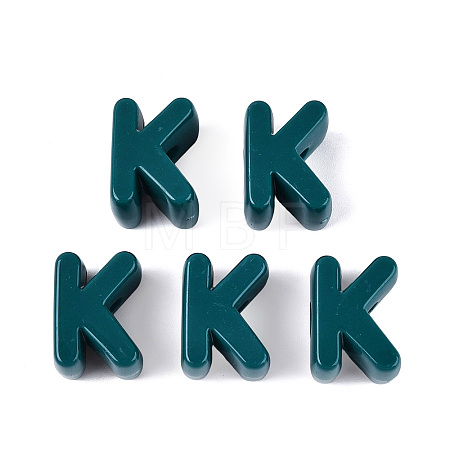 Opaque Acrylic European Beads OACR-M027-01K-07-1