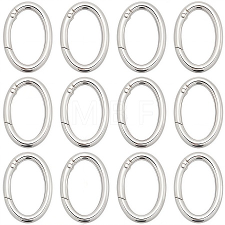 20Pcs Alloy Spring Gate Rings PALLOY-SC0010-53A-P-1