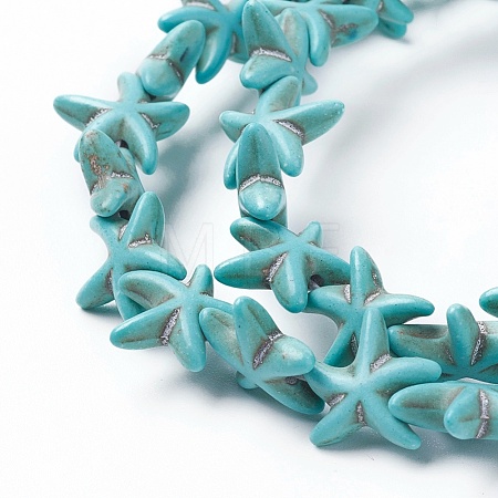 Synthetic Turquoise Beads Strands X-TURQ-L029-03A-1