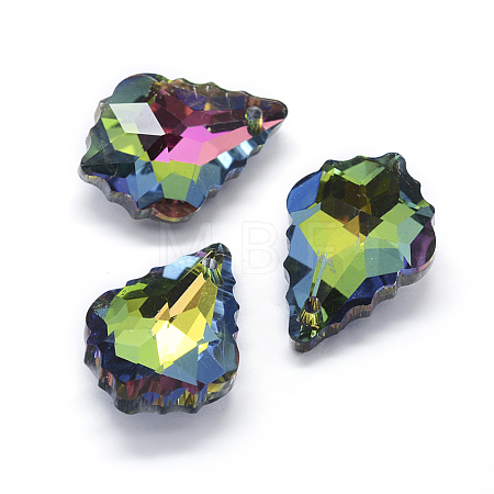 Faceted Glass Pendants GLAA-F068-A02-1