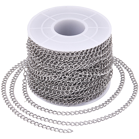 25M 304 Stainless Steel Curb Chains CHS-BM0001-11-1