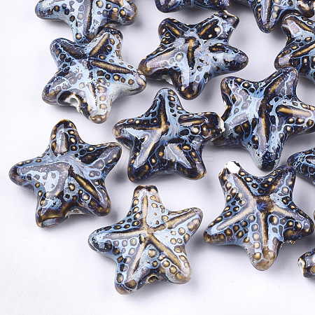 Handmade Porcelain Beads PORC-S498-33B-1