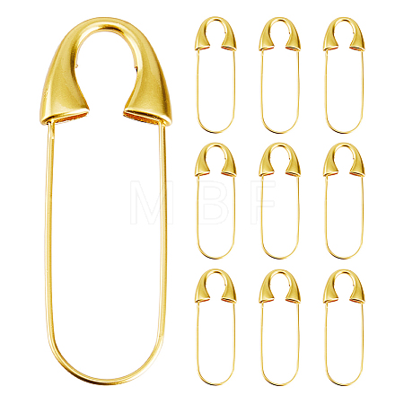 10Pcs Brass Safety Pins KK-HS0002-18-1